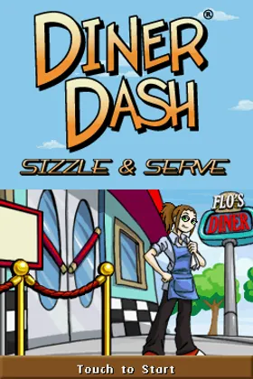 Diner Dash - Sizzle & Serve (USA) (En,Fr,De,Es,It) (Rev 1) screen shot title